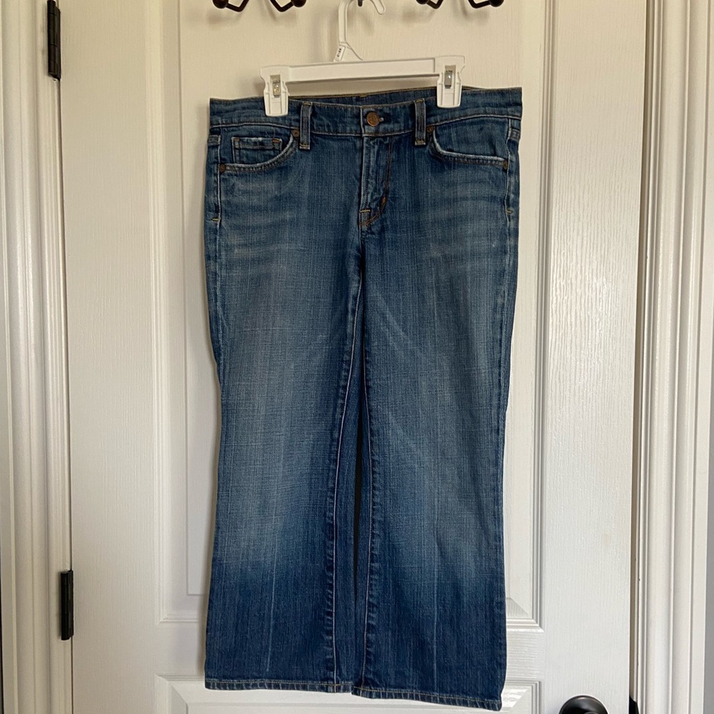 Blue denim jeans